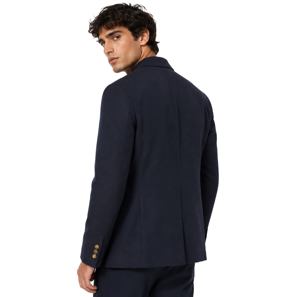 Dolce & Gabbana Men Jacket Single-Breasted Martini Blue