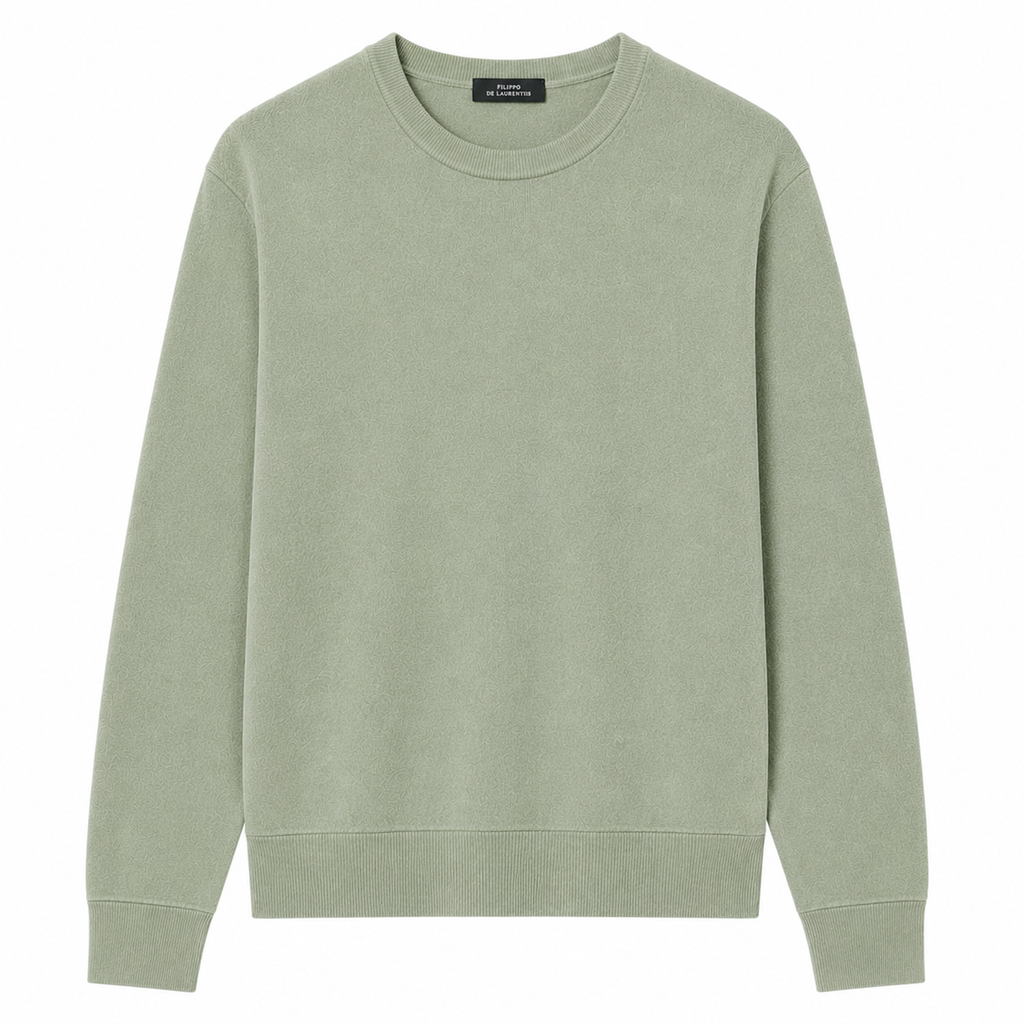 Alpha Studio Men Knit Sleeve Long Green