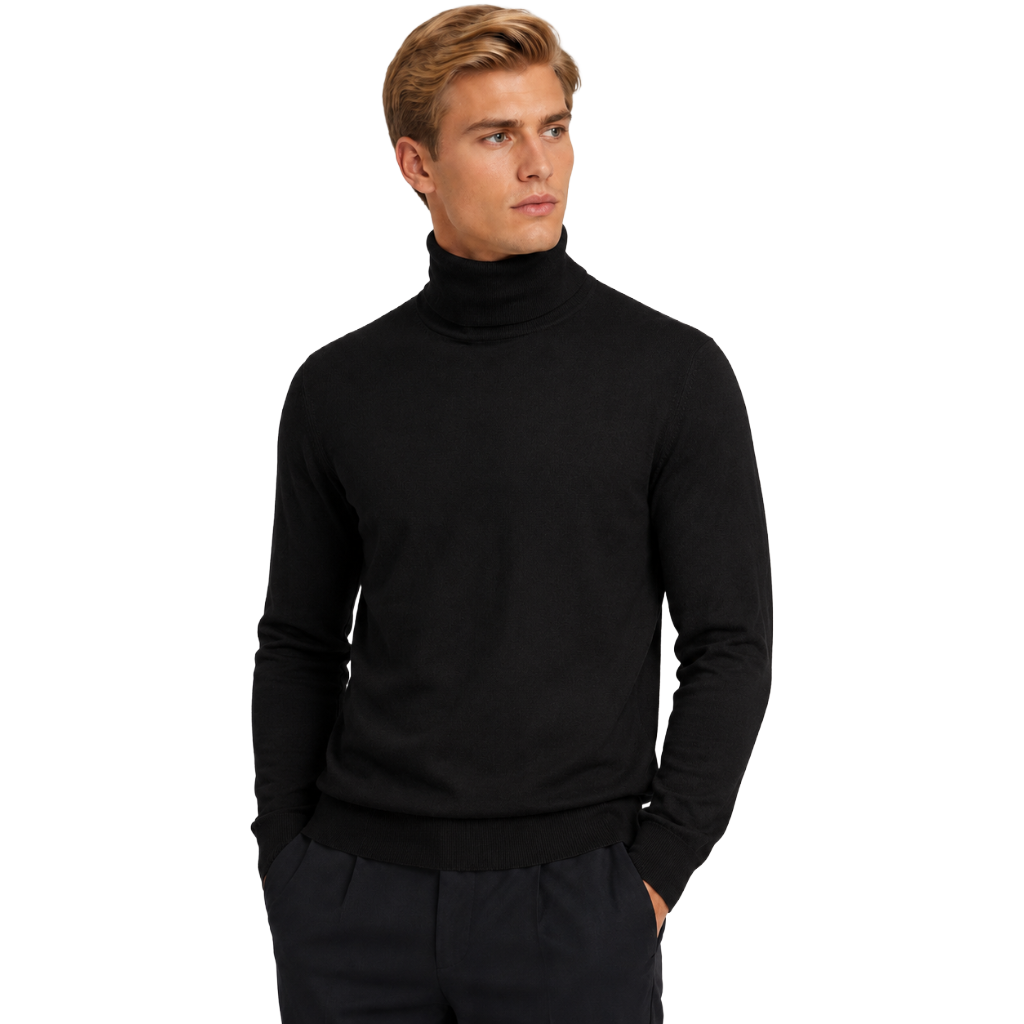Alpha Studio Men Knit Ciclista Silk Cashmere Black