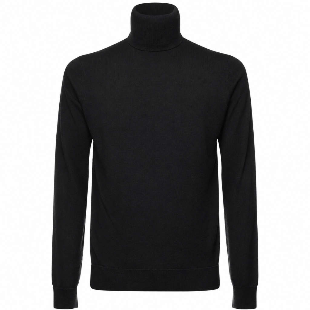 Alpha Studio Men Knit Ciclista Silk Cashmere Black