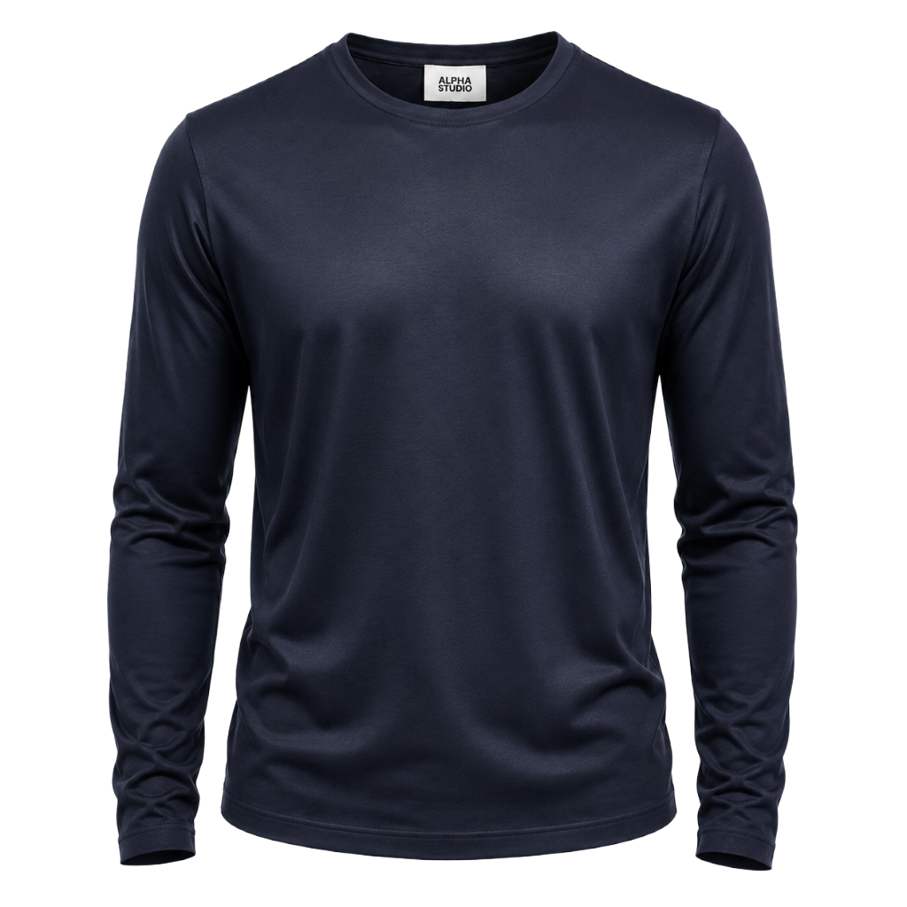 Alpha Studio Men T-Shirt Mercerizzato Blue