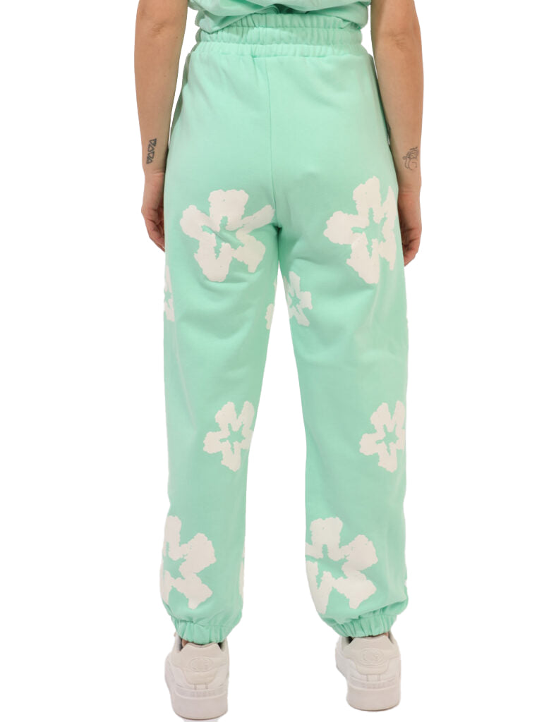 Comme Des Fuckdown Women Trousers Sweatshirt Print Green