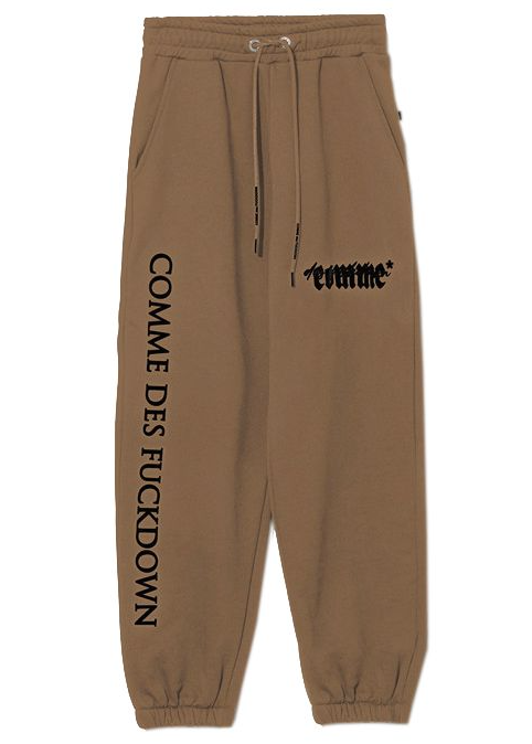 Comme Des Fuckdown Women Trousers Sweatshirt Brown