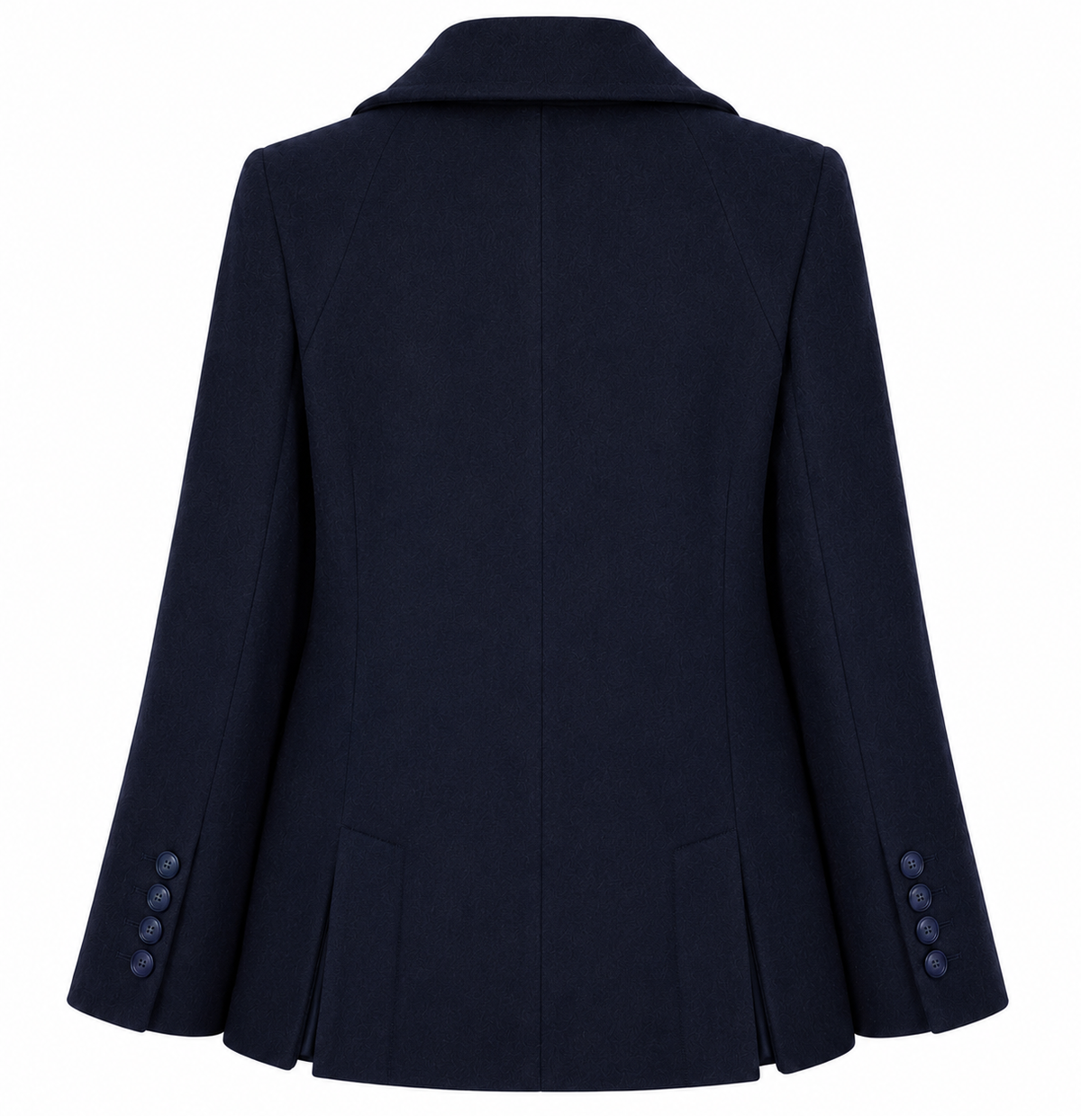 Loro Piana Fabric Women Coat Short Double-Breasted Blue