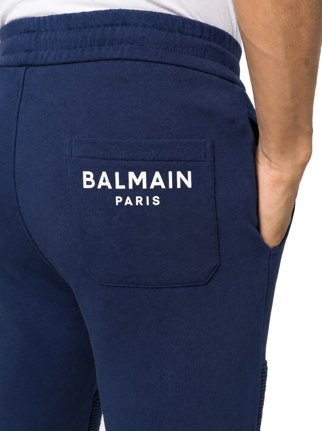 Balmain Men Trousers Jogging Blue