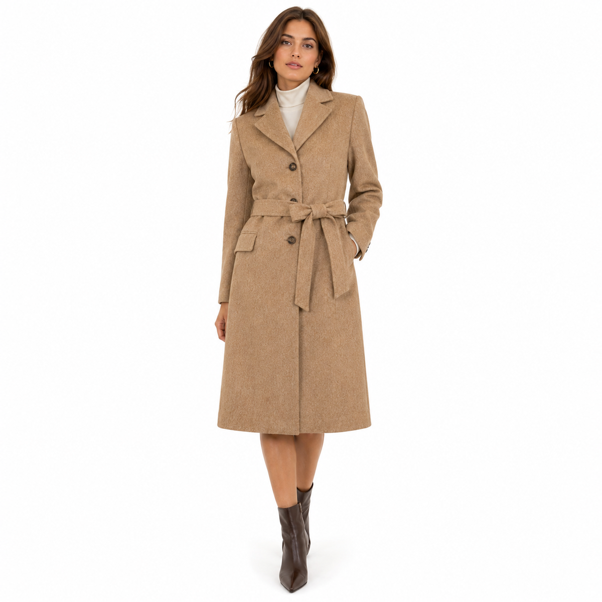 Loro Piana Fabric Women Coat Cammello Camel