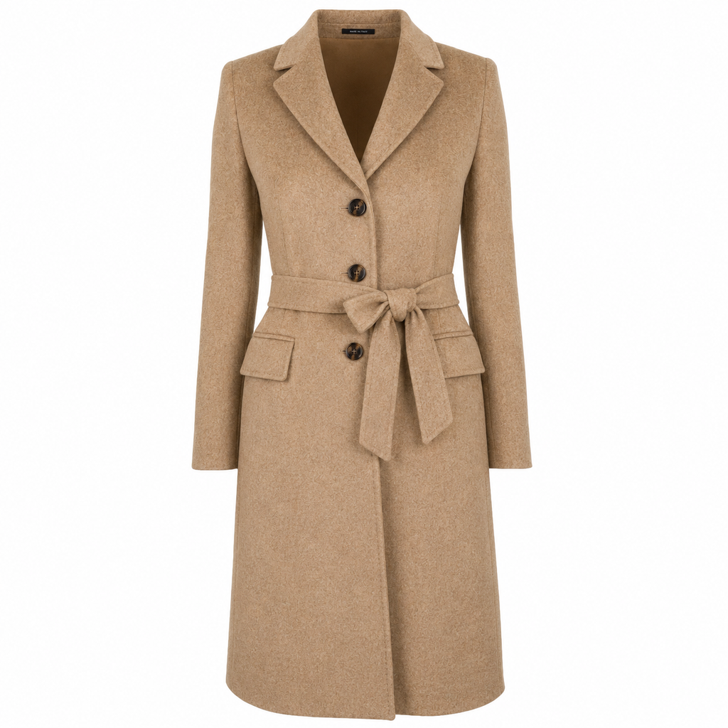 Loro Piana Fabric Women Coat Cammello Camel