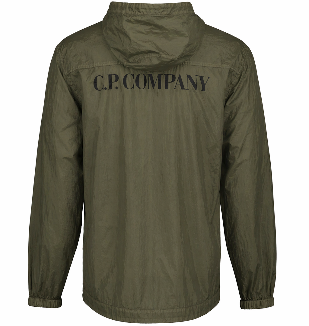 C.P. Company Men Light Microweave Laminated Jacket Green