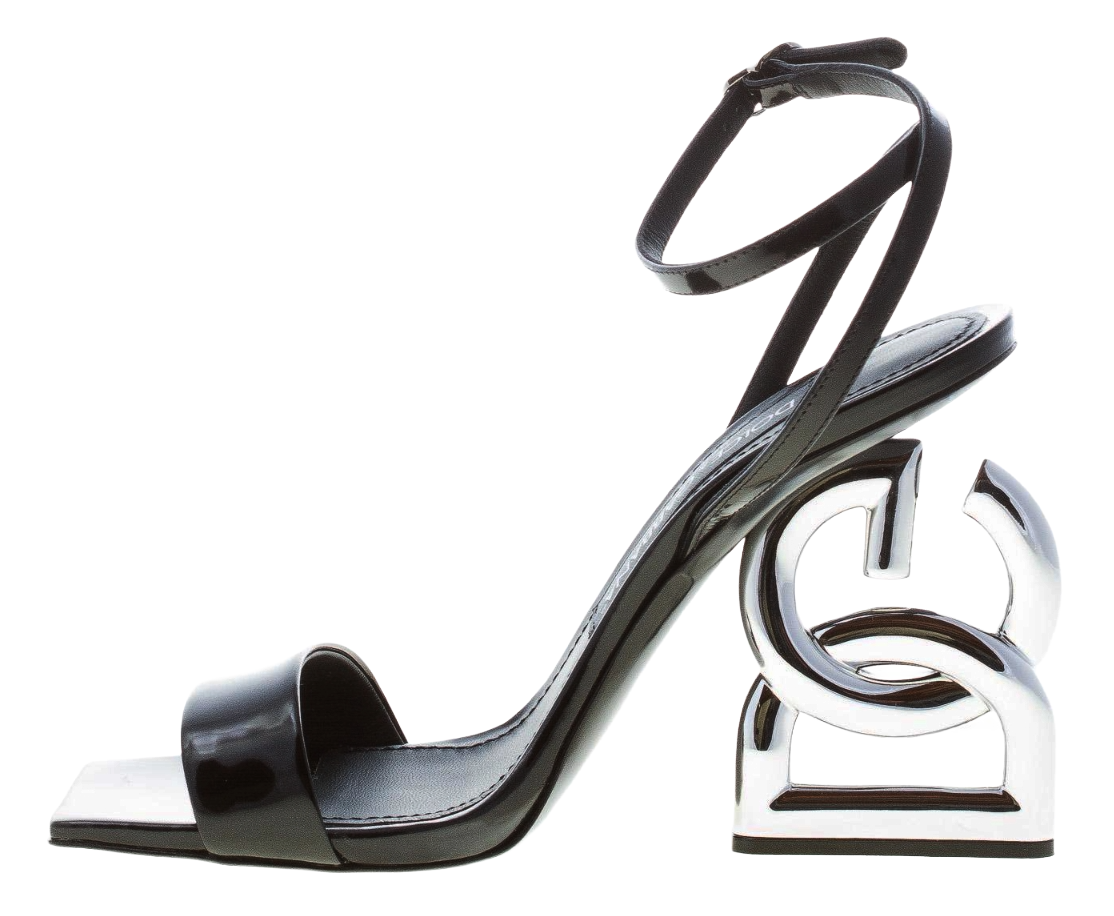 Dolce & Gabbana Women Sandalo Vitello Glossy Sandals Black