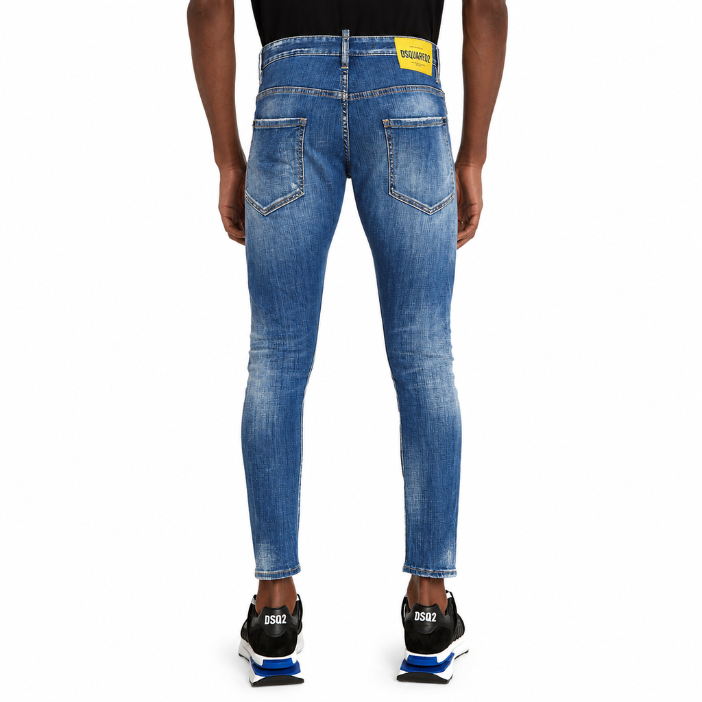 Dsquared2 Men Denim Sexy Twist Jeans Blue
