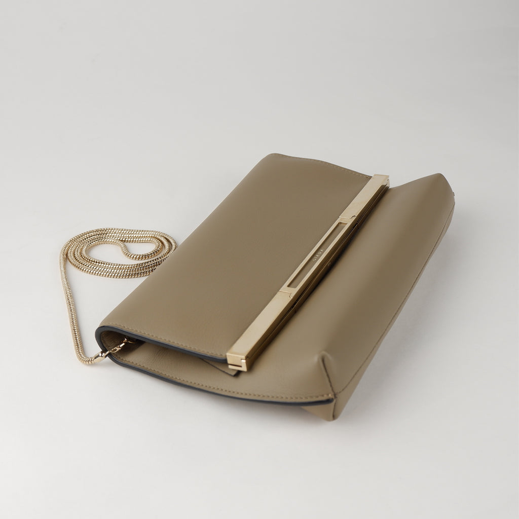 Giada Women Clutch Crossbody Beige