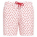 MC2 Saint Barth Men Swimsuit Picture Fish White