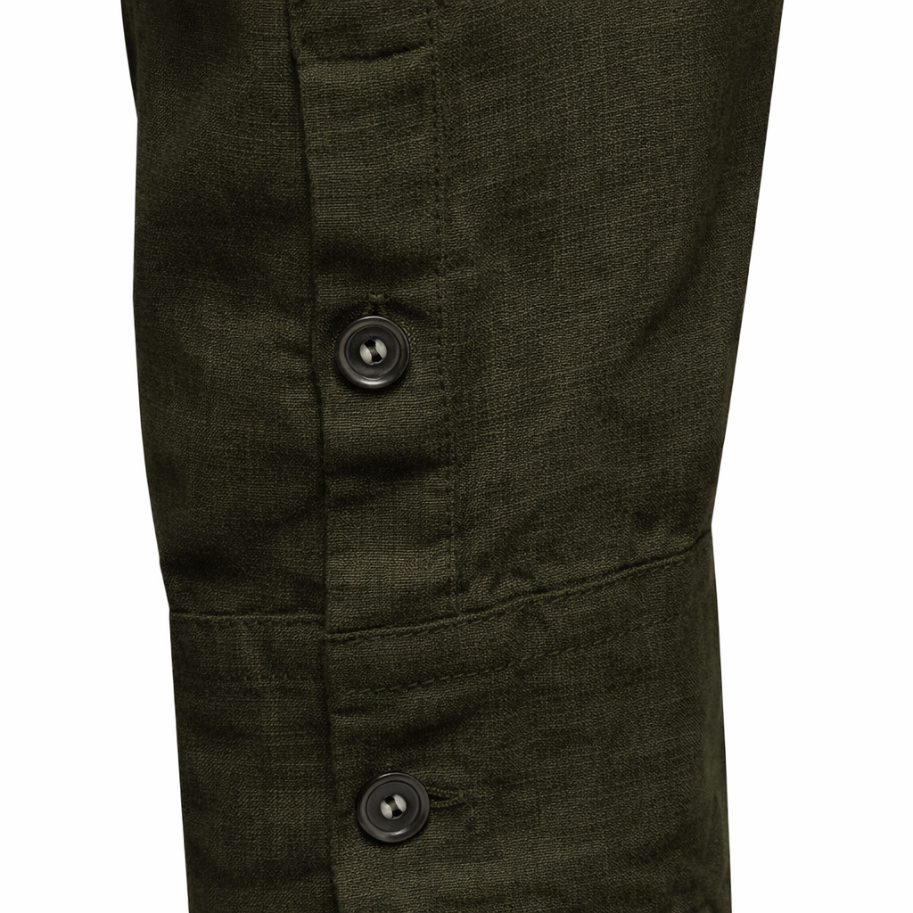 Alpha Studio Men Shirt Guru Linen Green