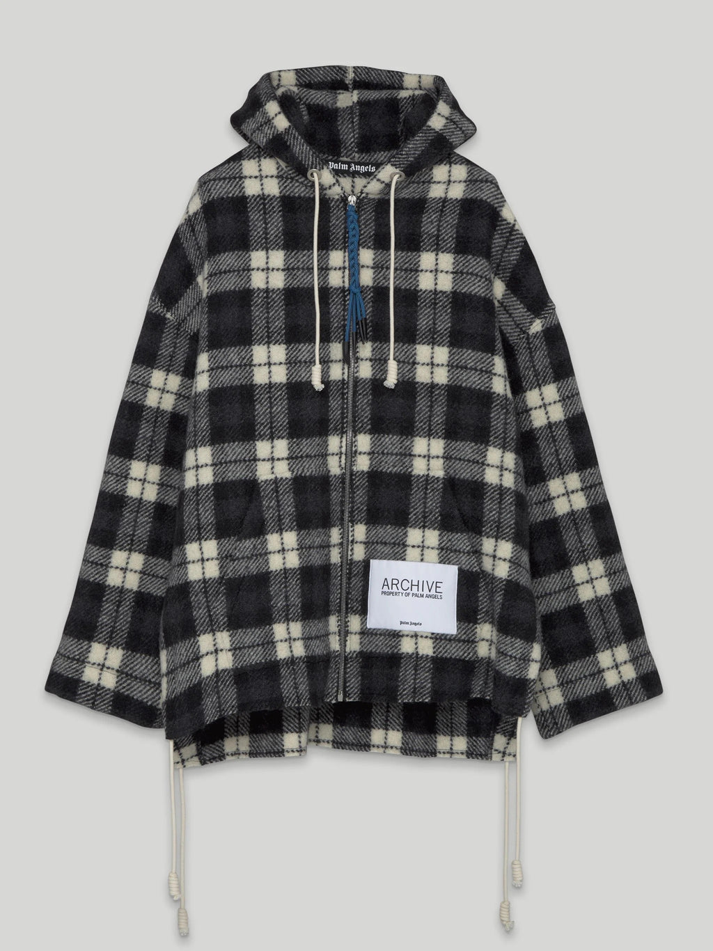 Palm Angels Men Archive Check Sweatshirts Black