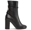 Patrizia Pepe Women Stivaletti Leather Tacco High Ankle Boots Black