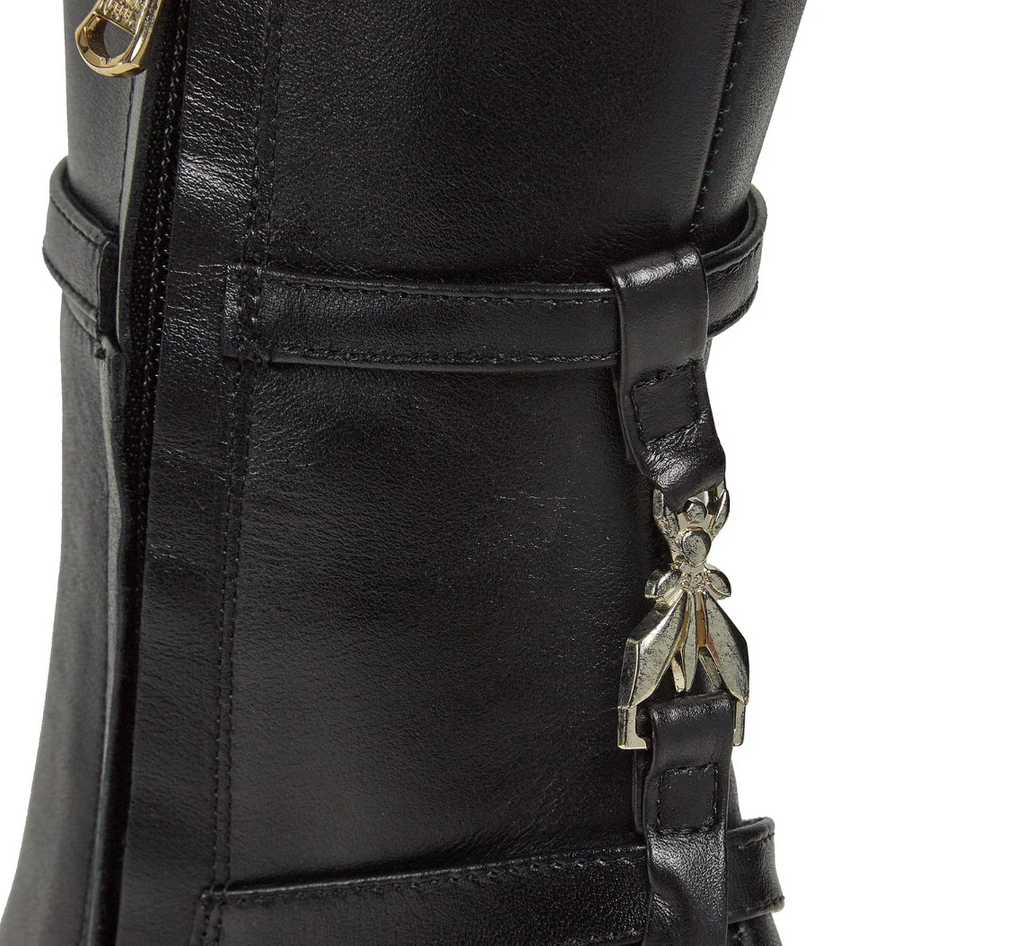 Patrizia Pepe Women Stivaletti Leather Tacco High Ankle Boots Black