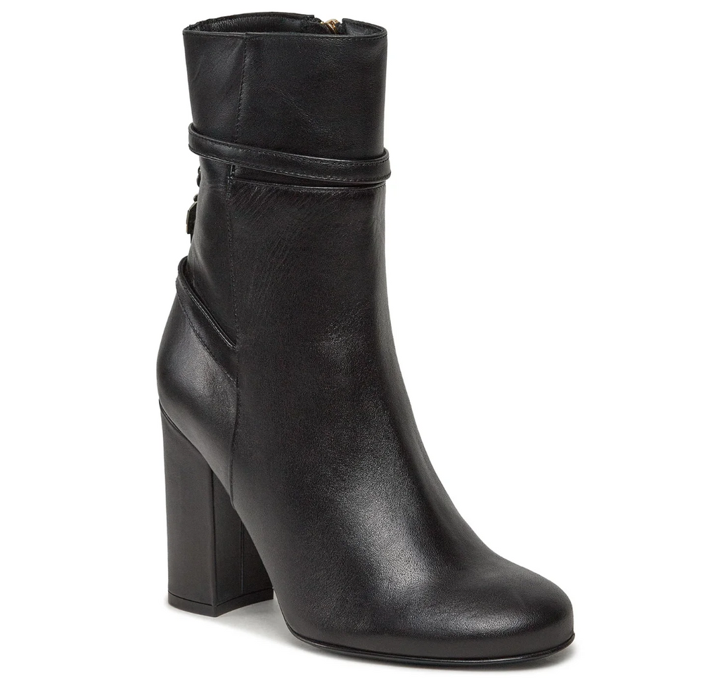 Patrizia Pepe Women Stivaletti Leather Tacco High Ankle Boots Black