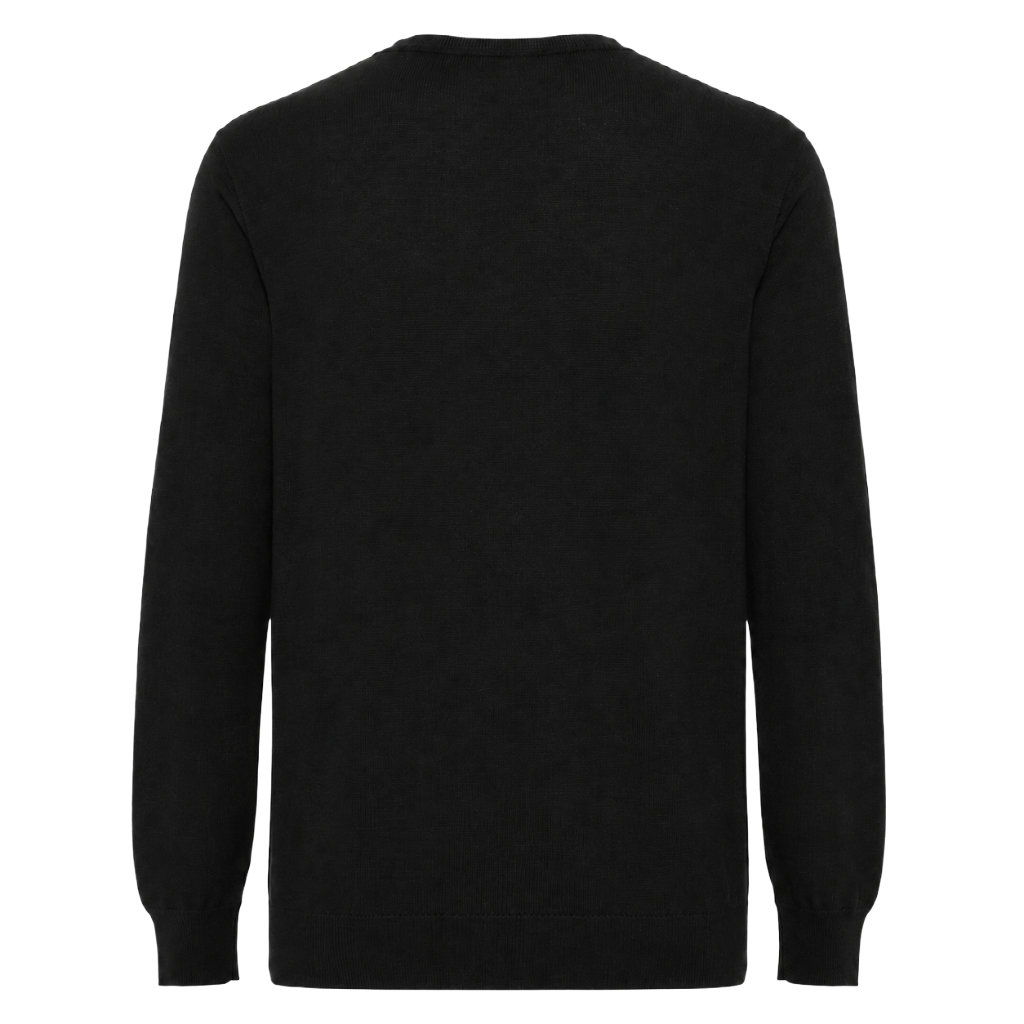 Alpha Studio Men Knit Crew Neck Merinos Black