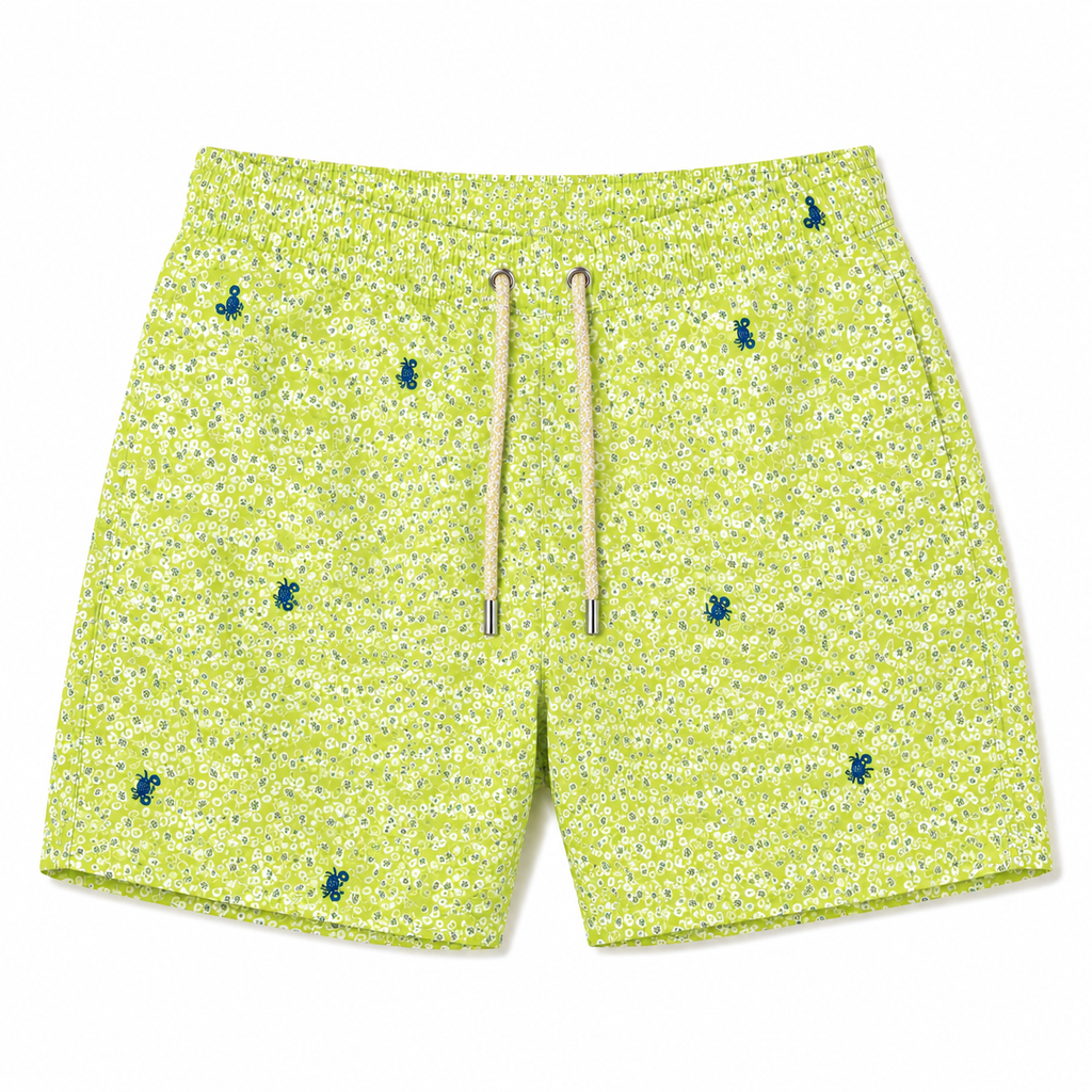 MC2 Saint Barth Men Swimsuit Patterned Pincers Green
