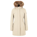 Yes Zee Women Down Jacket Long Pelo White