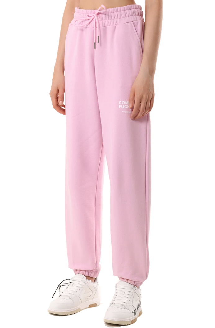 Comme Des Fuckdown Women Trousers Print Pink