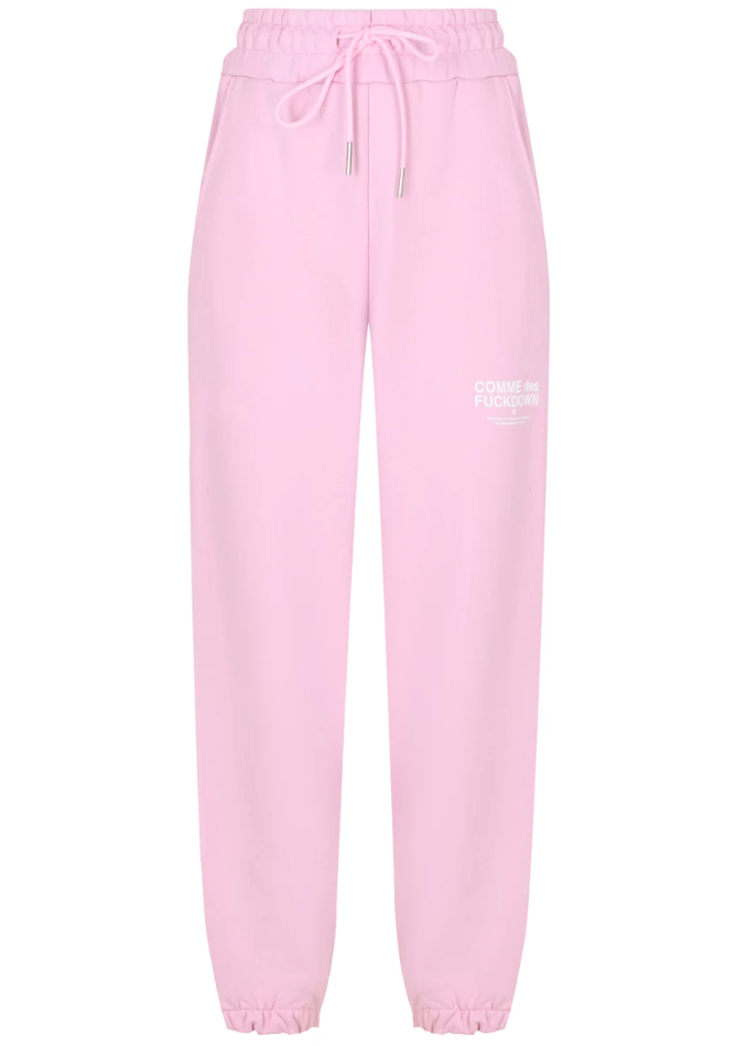 Comme Des Fuckdown Women Trousers Print Pink