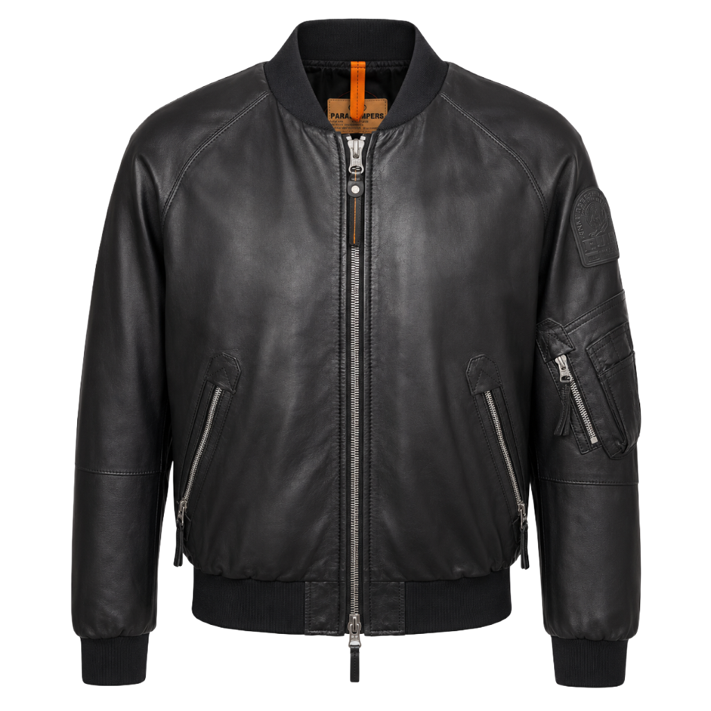 Parajumpers Women Bomber Faurel Leather Black