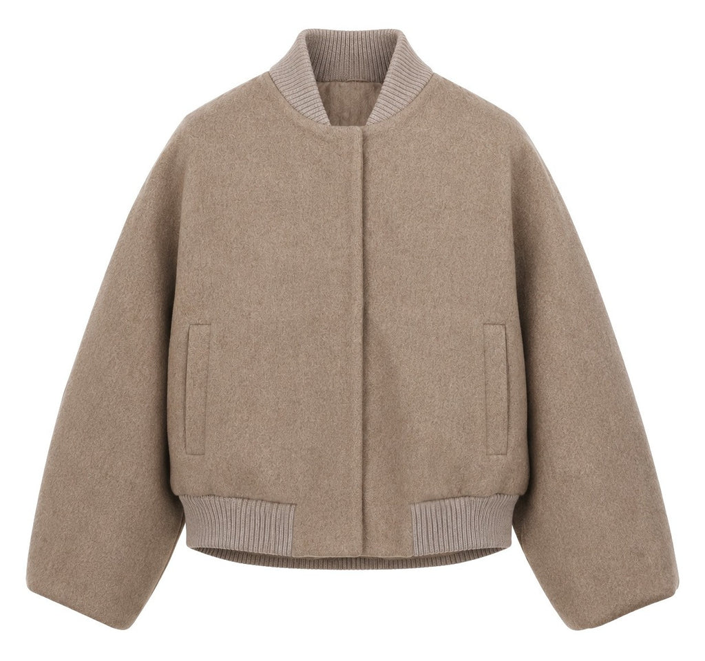 Loro Piana Fabric Women Bomber Beige
