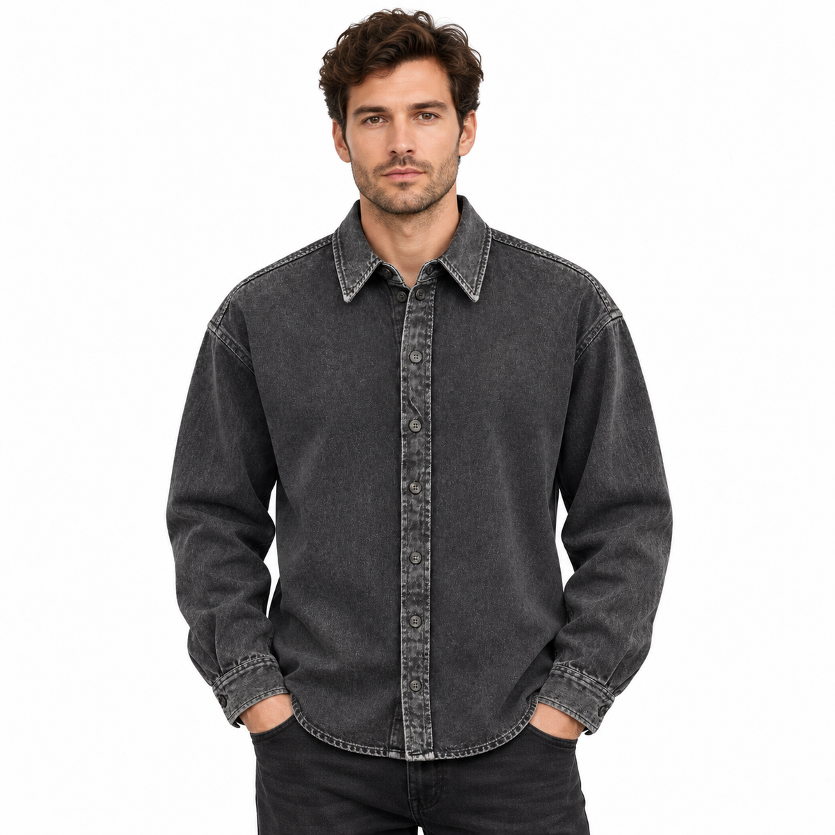 Dolce & Gabbana Men Jacket Jeans Black