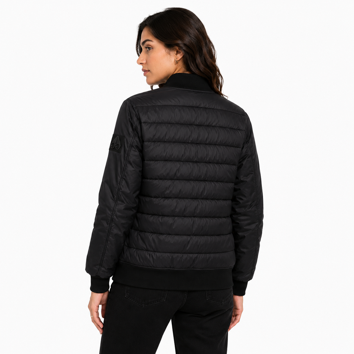 Moose knuckles Women Down Jacket Quiled Black