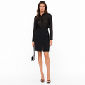 Patrizia Pepe Women Dress Pinstripe Black