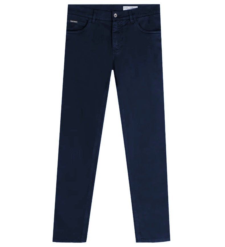 Dolce & Gabbana Men Trousers Very Dark Blue