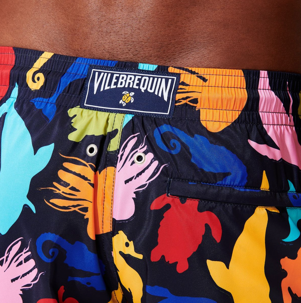 Vilebrequin Men Swim Shorts Paradise Vintage Multicolor
