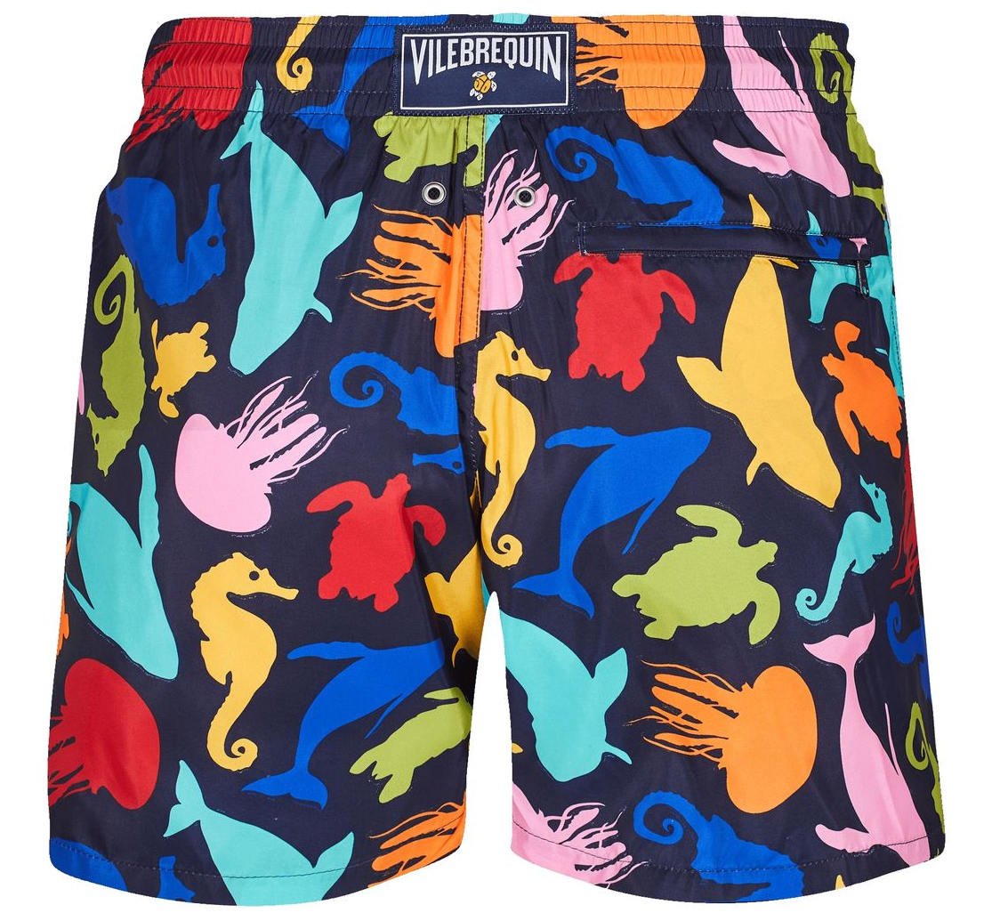 Vilebrequin Men Swim Shorts Paradise Vintage Multicolor