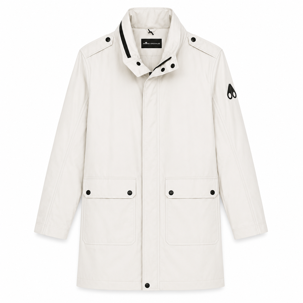 Moose knuckles Women Jacket Rainproof Long White