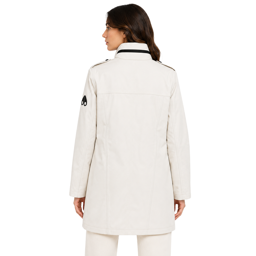 Moose knuckles Women Jacket Rainproof Long White