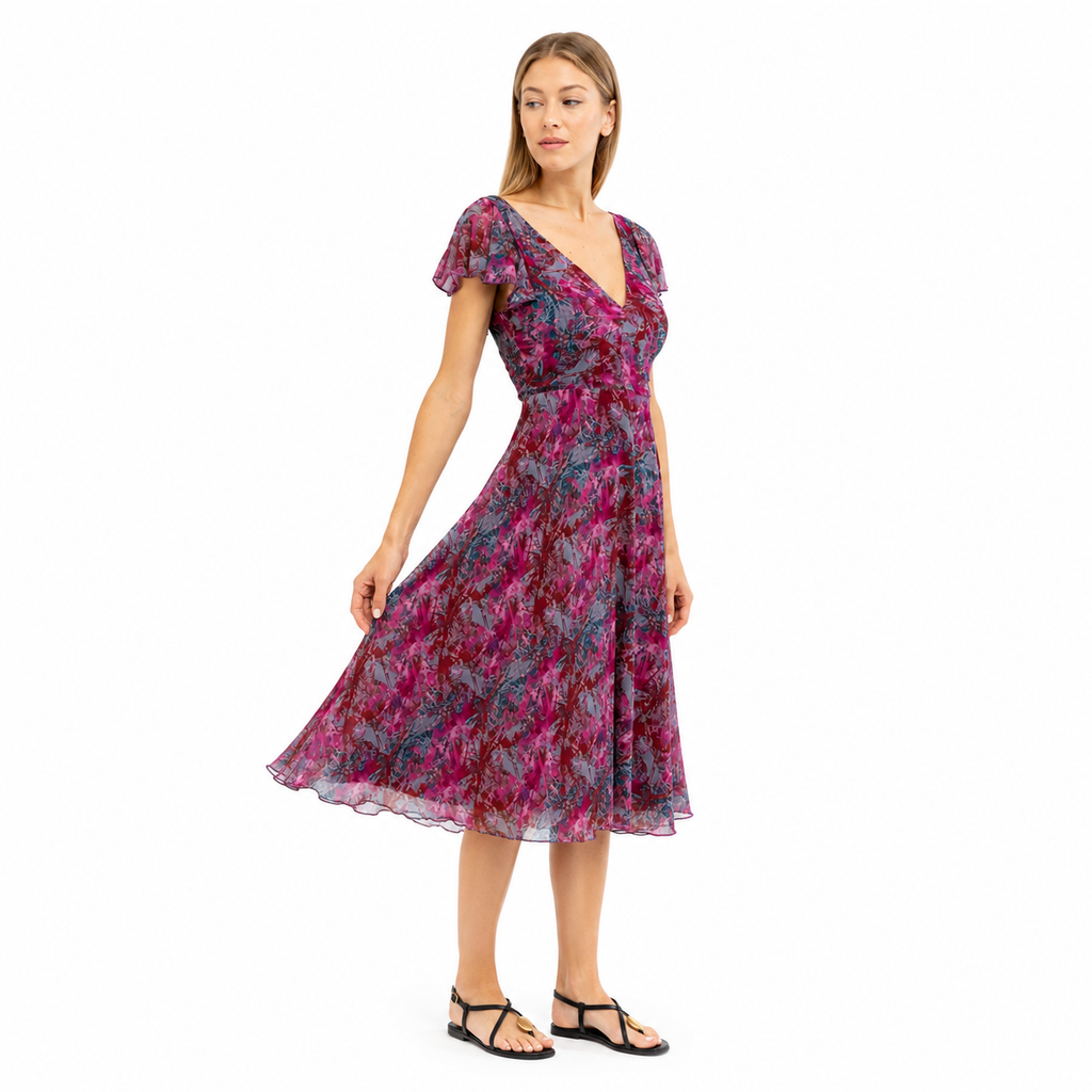 Patrizia Pepe Women Dress Kaledoscopia Purple