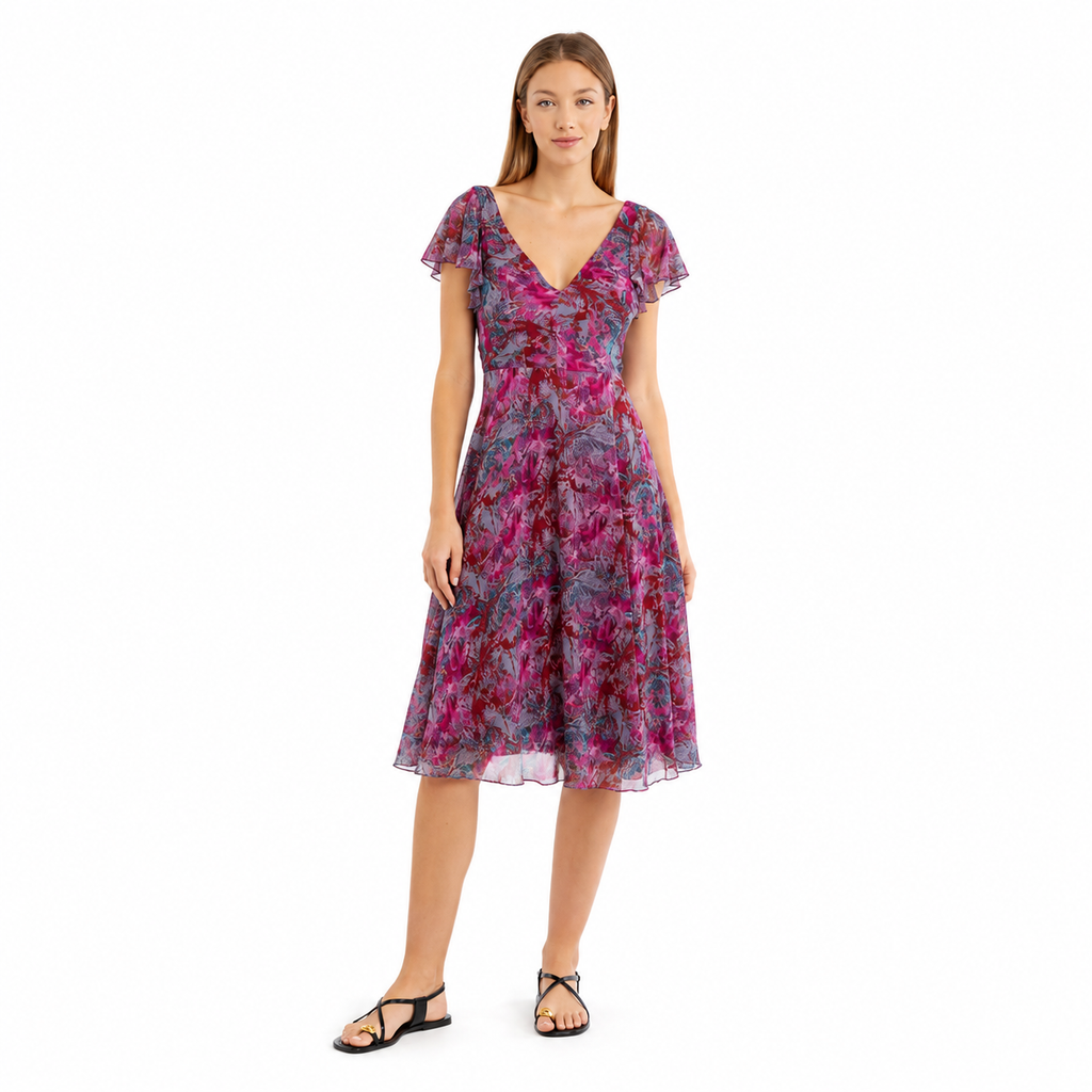Patrizia Pepe Women Dress Kaledoscopia Purple