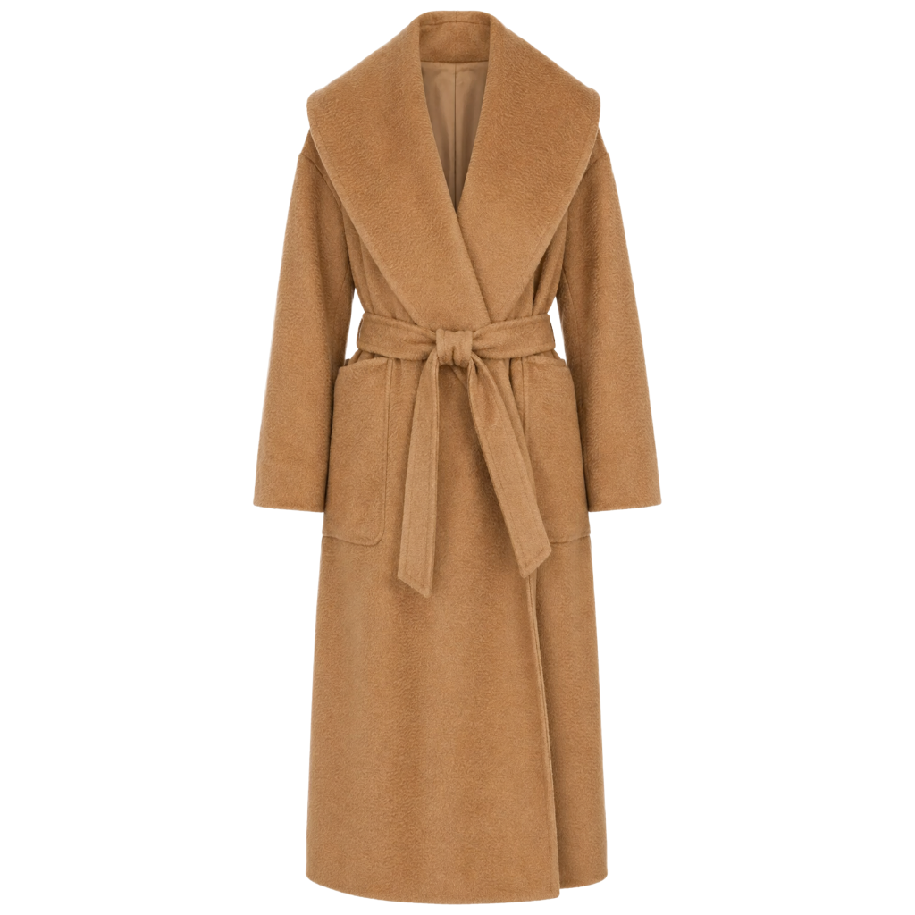 Max Mara Women Coat Gufo Camel