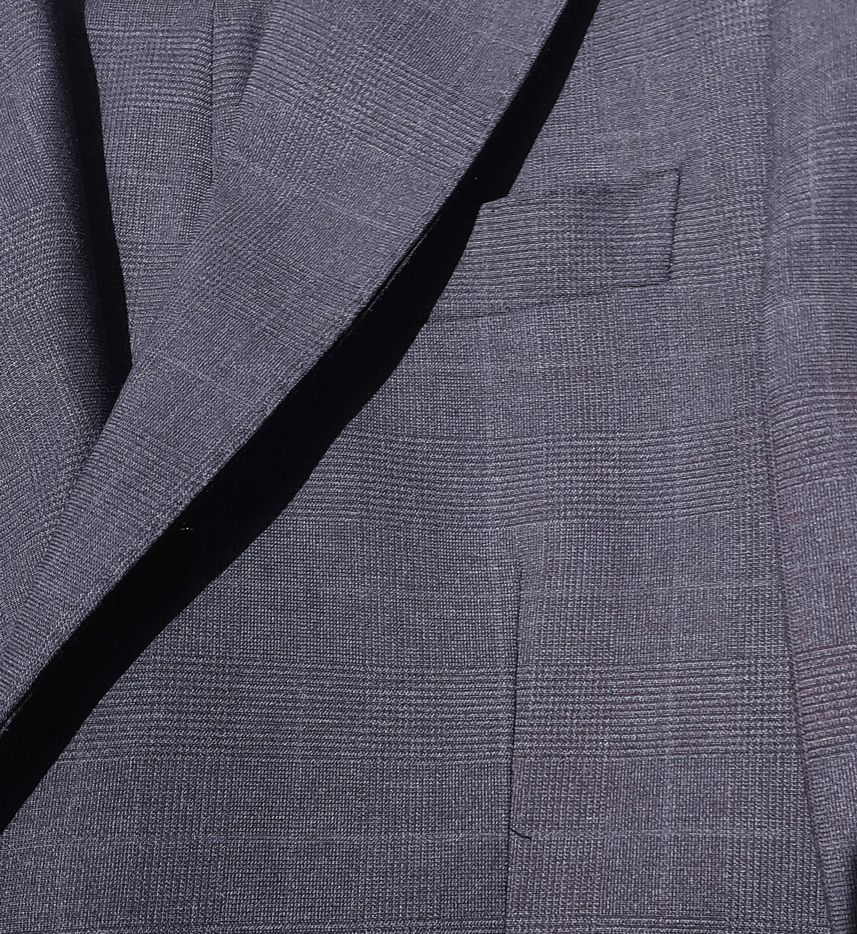 Ermenegildo Zegna Fabric Men Suit Wool Principe Galles Blue