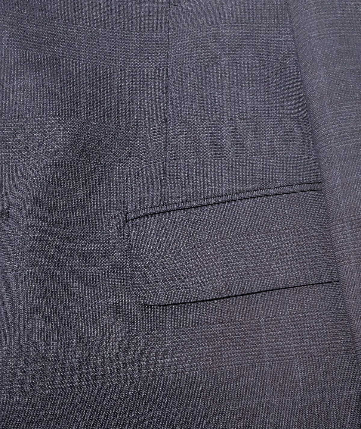 Ermenegildo Zegna Fabric Men Suit Wool Principe Galles Blue