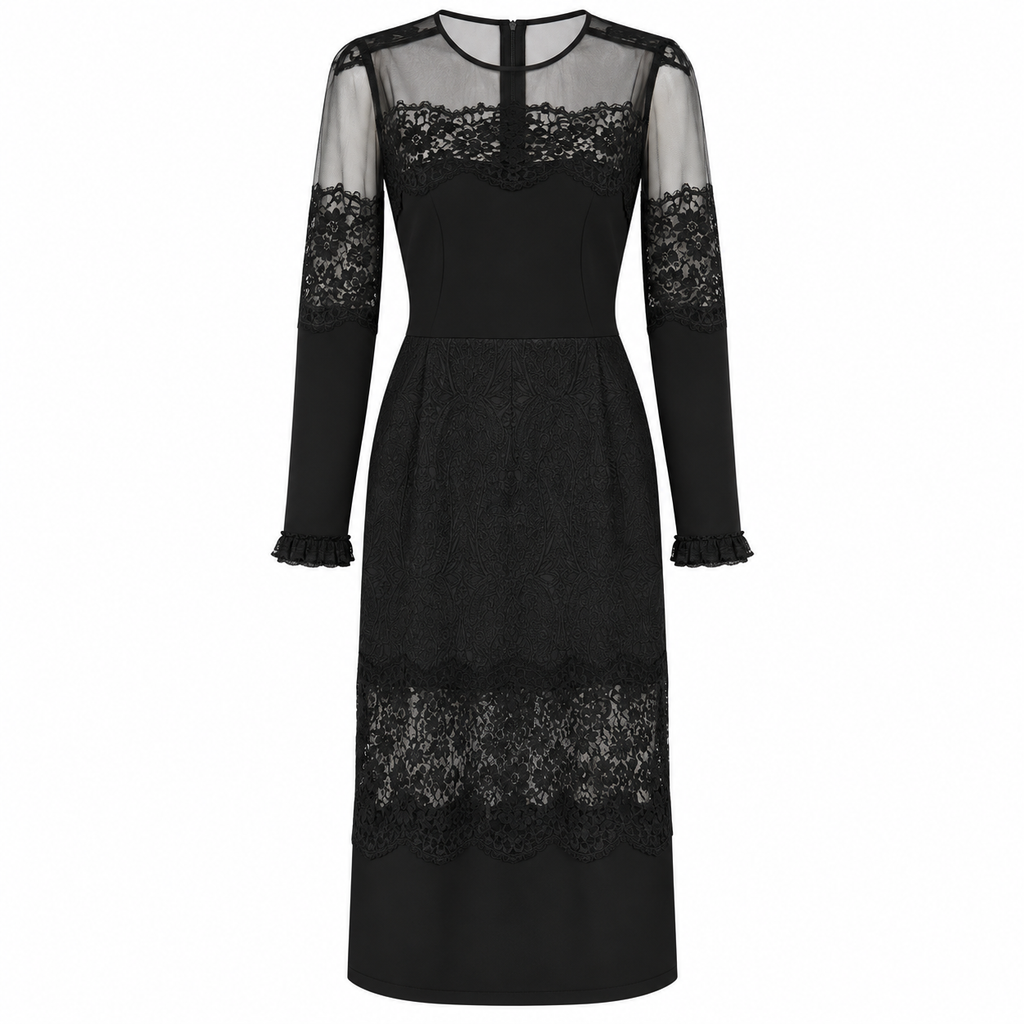 Dolce & Gabbana Women Dress Long Lace Black