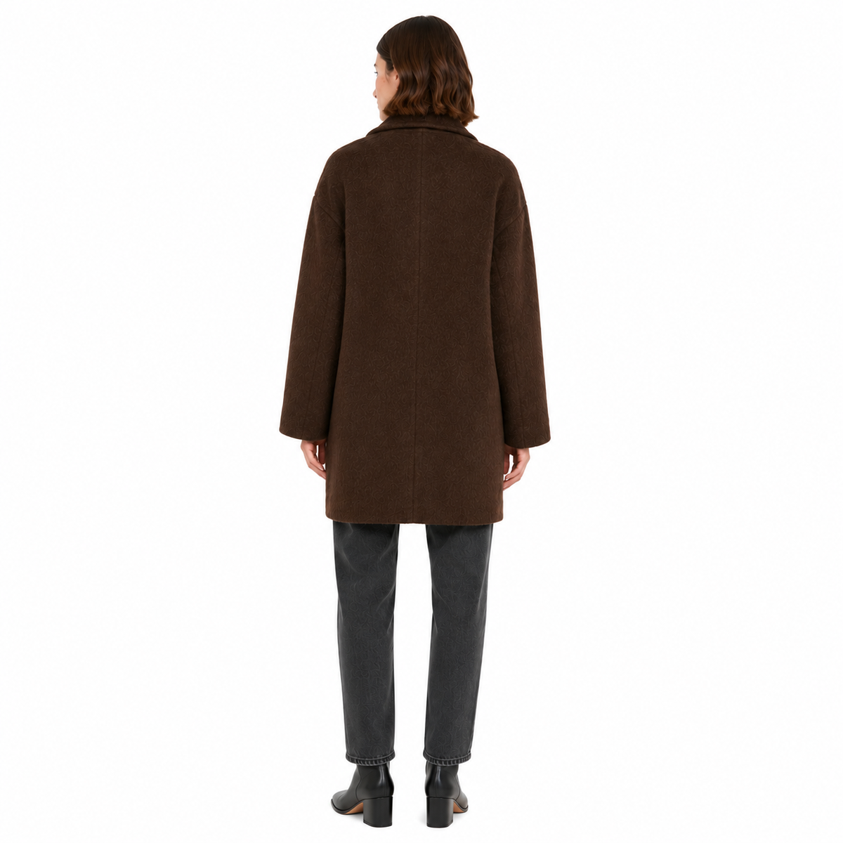 Bagutta Women Coat Wool Double-Breasted Brown