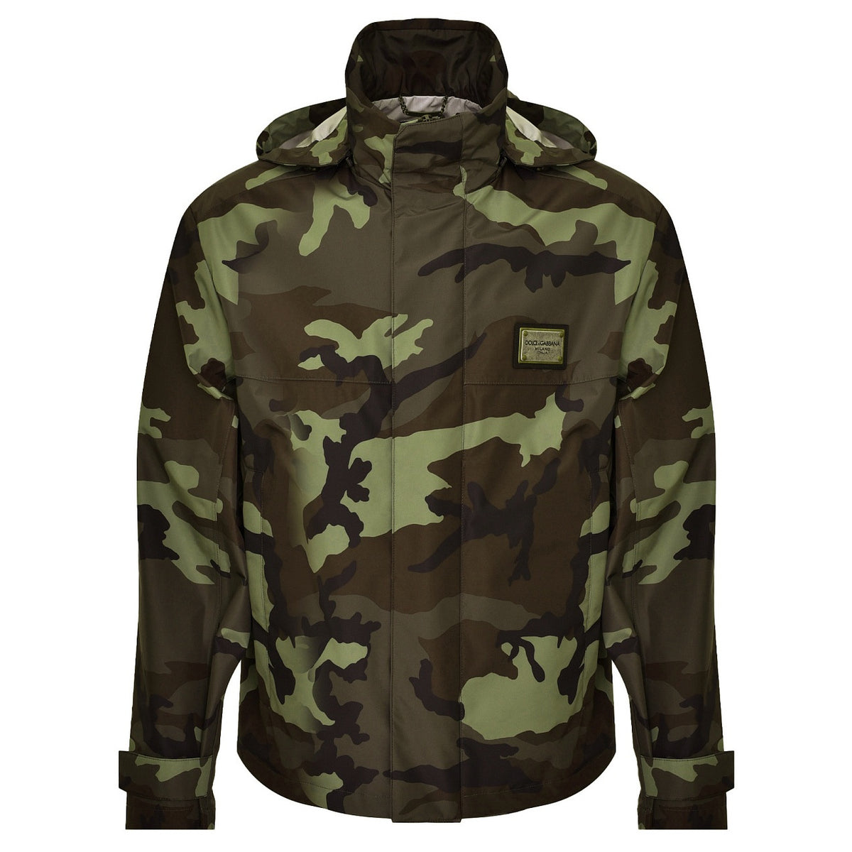 Dolce & Gabbana Men Jacket Rainproof Camouflage