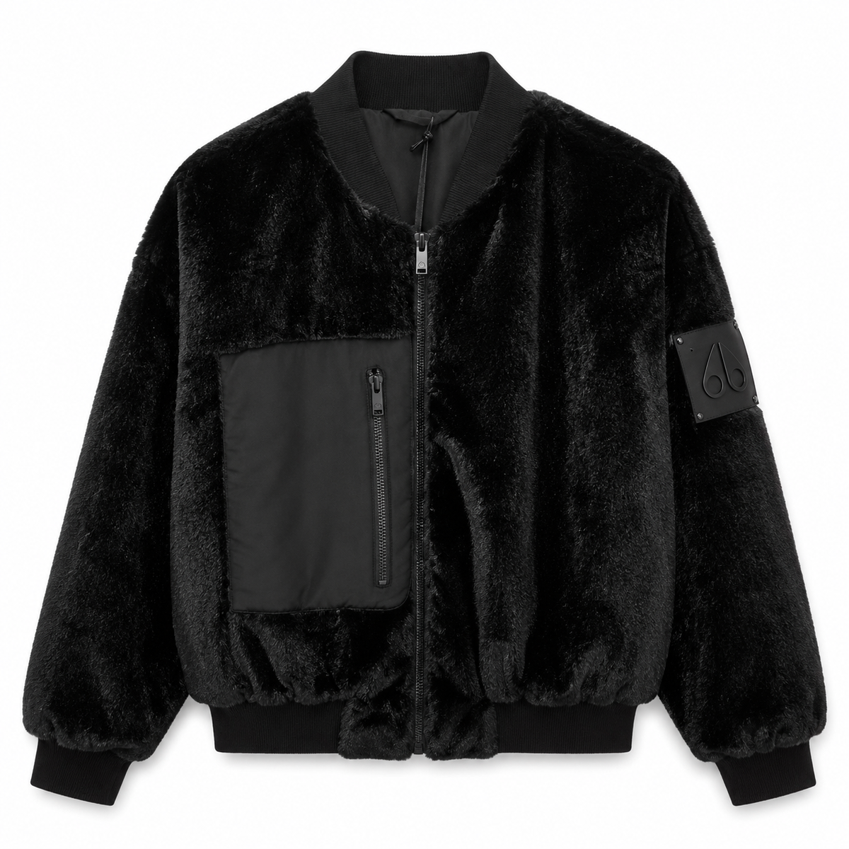 Moose knuckles Women Bomber Fur Black