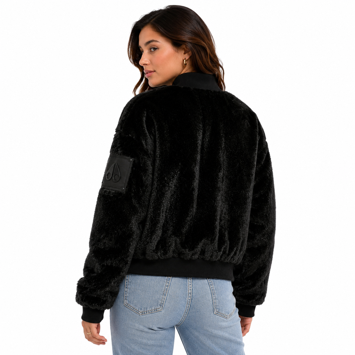 Moose knuckles Women Bomber Fur Black