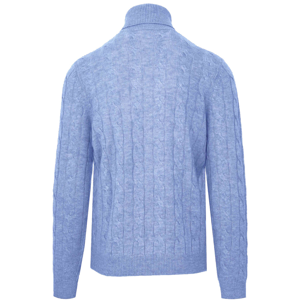 Malo Men Turtleneck Trecce Ice Blue Light Blue