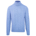 Malo Men Turtleneck Trecce Ice Blue Light Blue