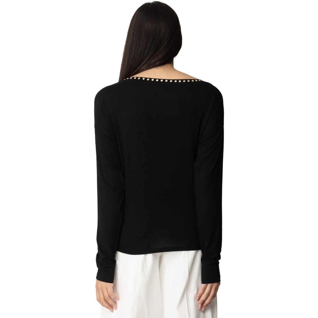 Patrizia Pepe Women T-Shirt Sleeve Long Black