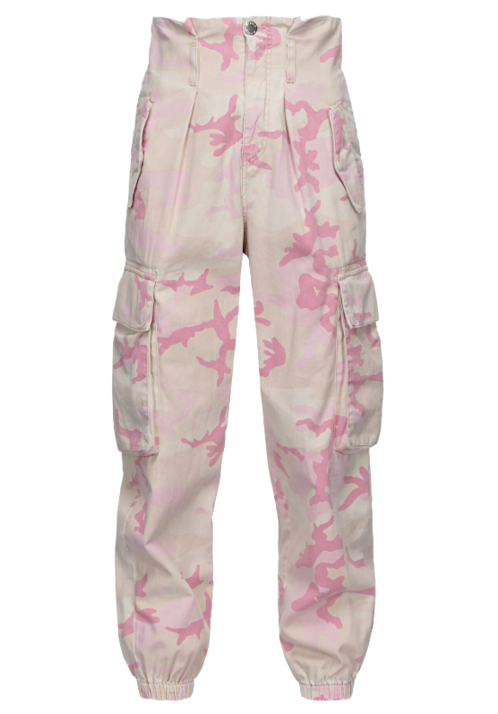 Pinko Women Trousers Fitness Cargo Pink
